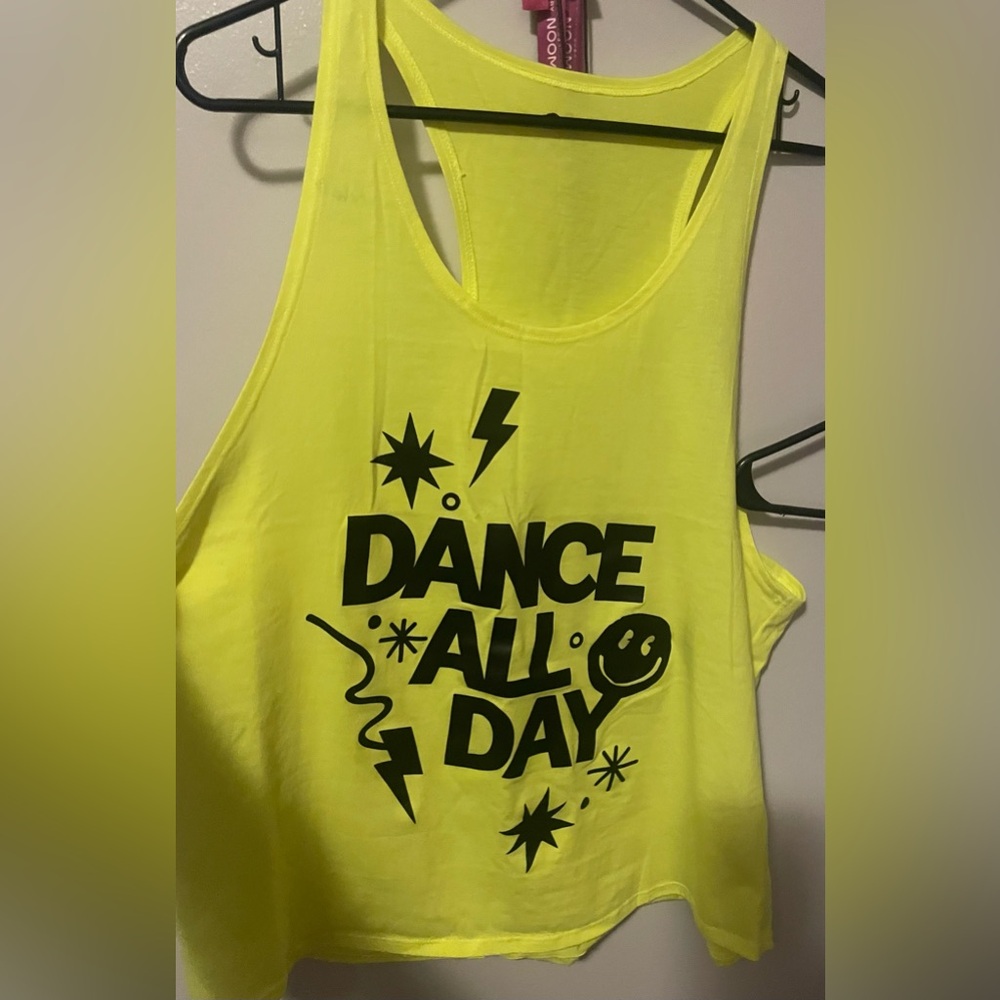 WOMENS ZUMBA XLOVELY DANCE ALL DAY TANK TOP